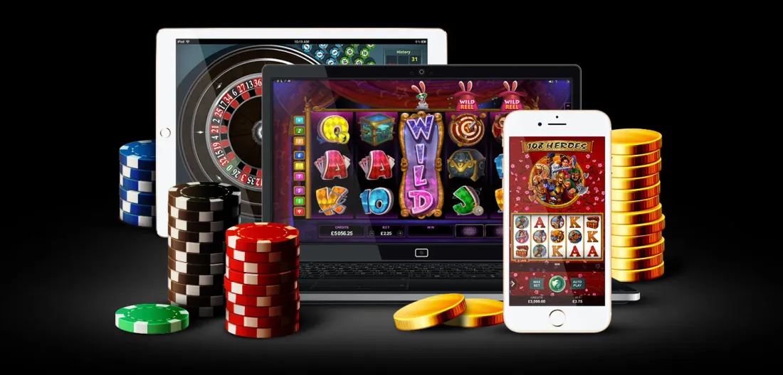 Villento mobile casino running on a phone, tablet and laptop